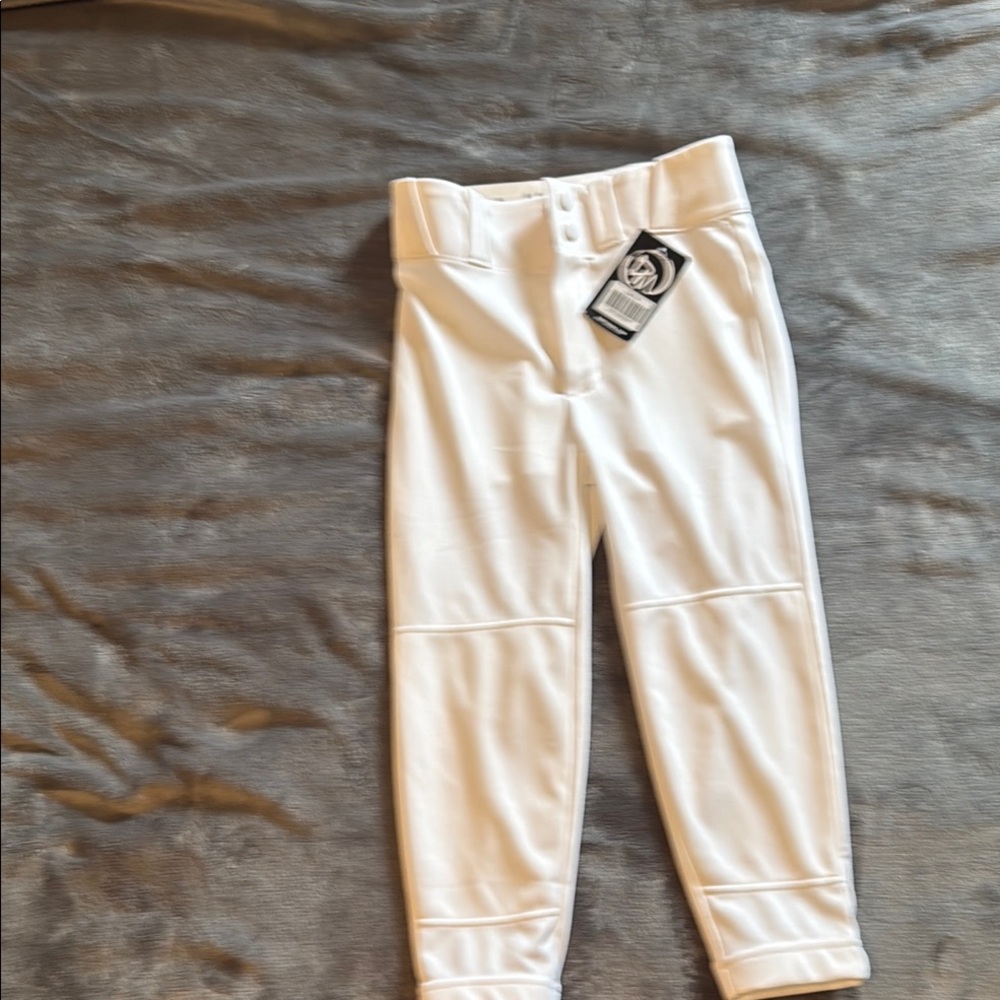 White Casual Jogger Sweatpants with Elastic Cuffs